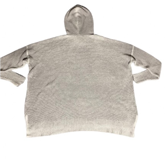 BANANA REPUBLIC Grey knit hooded sweater - Picture 2 of 3